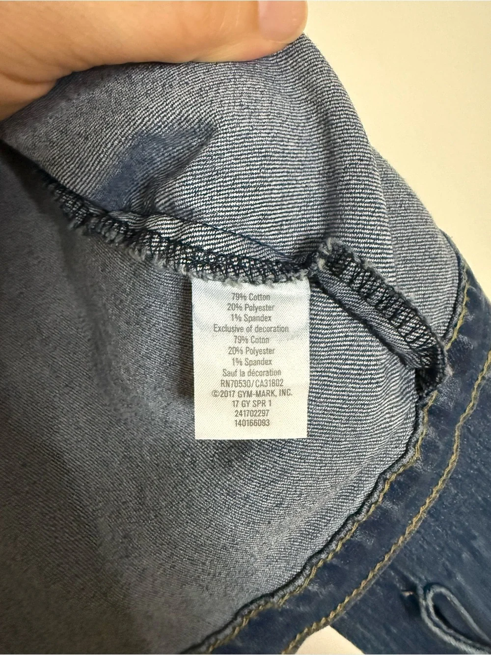 {Gymboree}-Size:5T-Blue Denim Button-Up Jacket